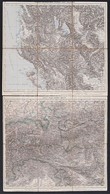Cca 1890 2 érdekes Térkép: Laibach. Villach, Valamint Korfu és A Balkán Félsziget Vászon Téképe. Szép állapotban. / Map  - Autres & Non Classés