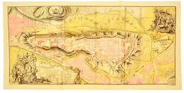 Plan De La Forteresse De Bude, 1749-es Térkép Reprintje, 42x92 Cm. - Andere & Zonder Classificatie