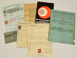 Cca 1910-1940 8 Db Reklám Nyomtatvány és Számla - Zonder Classificatie