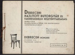 Cca 1920 Debreceni Hajlított Bútorgyár Képes Reklám Kiadvány. Folio. 56 P. 24x31 Cm - Zonder Classificatie