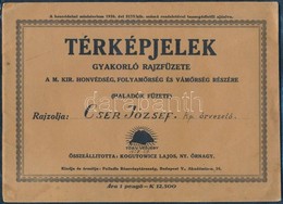 1925 Térképjelek Gyakorló Rajzfüzete, összeállította Kogutowicz Lajos, 16p - Zonder Classificatie