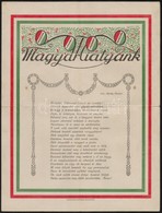1926 Magyar Miatyánk, Irredenta Nyomtatvány, Hajtott, Szakadással, 30,5×23 Cm - Zonder Classificatie