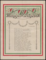 1926 Magyar Miatyánk, Irredenta Nyomtatvány, Hajtott, Szakadással, 30,5×23 Cm - Non Classés