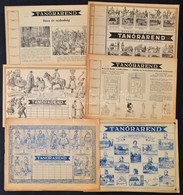 Cca 1930 Használatlan Pataki-féle Képes Tanórarend, Hazafias Szövegekkel és ábrákkal, 6 Db - Zonder Classificatie