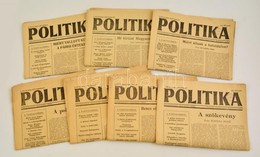 1947 Politika. Szerk.: Oltványi Imre, Katona Jenő. I. évf. 11.,13-18. Számok, összesen 7 Db, Változó állapotban. - Zonder Classificatie