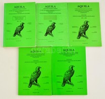 1986-1995 Aquila. A Magyar Madártani Intézet évkönyvének 5 évfolyama, 1986-1987 XCIII-XCIV. évf., 1988 XCV. évf., 1989-1 - Zonder Classificatie