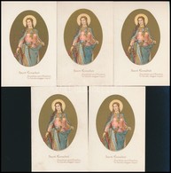 5 Db Szent Erzsébet Litho Szentkép, Különböző Méretben - Unclassified