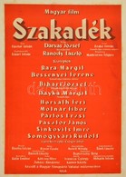 1956 Szakadék, Magyar Film Plakát, Kartonra Ragasztva, 83x57 Cm - Andere & Zonder Classificatie