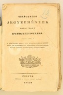 Világosító Jegyzemények Szent Máté Evangyeliomára, Mellyekben A' Történetek Mind A' Négy Evangyélistákból Kiszedegetve,  - Ohne Zuordnung