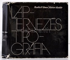 Radics Vilmos-Ritter Aladár: Laptervezés, Tipográfia. Bp.,1975, Athenaeum. Kiadói Egészvászon-kötés, Kiadói Szakadt Papí - Zonder Classificatie