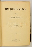 Rieman, Hugo: Musik-Lexikon. Leipzig. 1900. Max Hesse. Félbőr Kötésben. / In Half Linen Binding. - Zonder Classificatie