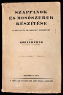 Köhler Ernő: Szappanok és Mosószerek Készítése. Elméleti és Gyakorlati Kézikönyv. Bp.,1942, Magyar Vegyipari Szövetség,  - Ohne Zuordnung