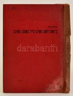 Katz, Menke: S'hot Dos Vort Mayn Bobe Moyne. New York, 1939, Szerzői. Kissé Foltos Vászonkötésben. - Non Classificati