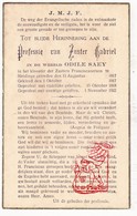 Devotie - Professie 1922 EZ Odile Saey - Zr. Gabriël  / Klooster Sleidinge - Santini