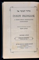 Ünnepi Imádságok A Templomban Használatos Sorrendben. VI. Kötet. Szukoth ünnepre. Utolsó Két Nap. Bp., é.n., Steiner Árm - Non Classificati