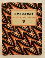 Ady Endre: Ady Endre Válogatott Versei. Válogatta Dóczy Lajos. Illusztrálta Jaschik Álmos. Bp.,1921, Pallas, 234+2 P. +  - Unclassified