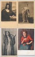 ** 6 Db Régi Művészlap, Közte Orosz Is / 6 Pre-1945 Art Postcards, Among Them Russian Ones, Goya, Piombo, Juszkó - Non Classés