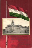 T2/T3 1902 Arad, Csanádi Palota, Magyar Nemzeti Zászló Díszítéssel / Palace, Hungarian National Flag Litho (EK) - Ohne Zuordnung