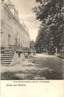 T2/T3 Beszterce, Bistritz, Bistrita; Ipartársulati épület Sétány, Kiadja C. W. Schell / Gewerbevereinshaus Auf Der Prome - Non Classificati