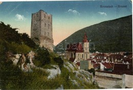 T2/T3 Brassó, Kronstadt, Brasov; Fekete Torony és Evangélikus Templom  / Black Tower And Church (EK) - Ohne Zuordnung