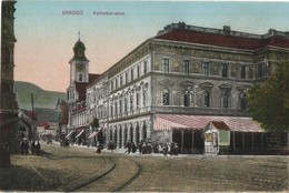 ** T1/T2 Brassó, Kronstadt, Brasov; Kolostor Utca üzletekkel / Street View With Shops - Zonder Classificatie