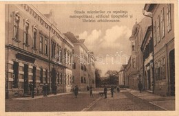 T2 Nagyszeben, Hermannstadt, Sibiu; Strada Macelarilor Cu Resedinta Metropolitana, Edificiul Tipografie Si Librariei Arh - Zonder Classificatie