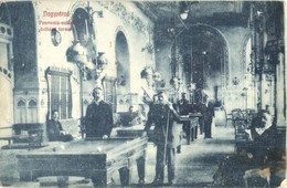 * T2/T3 Nagyvárad, Oradea; Pannonia Szállóda Biliárdterme, Biliárdasztalok / Hotel Pannonia Billiard Room Interior, Pool - Zonder Classificatie