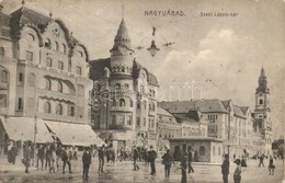 T2 Nagyvárad, Oradea; Szent László Tér, Fekete Sas Szálloda, Vigadó Mozgó (mozi), Biztosító Intézet, üzletek. Rigler Józ - Non Classificati