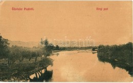 T2/T3 Piski, Simeria; Sztrigy Folyó Partja Vasúti Híddal. W. L. 3134. / Strei Riverbank With Railway Bridge (EK) - Non Classificati