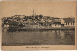 * T2/T3 Szászrégen, Reghin; Látkép, Maros Part / General View, River Bank (EK) - Zonder Classificatie