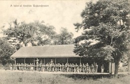 T2 Szászváros, Broos, Orastie; Katonai Lövölde, Katonák Csoportképe. Adler Fényirda / Military Shooting Hall, Soldiers - Zonder Classificatie