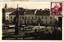 * T2/T3 Temesvár, Timisoara; Szabadság Tér, Villamos / Square, Tram (EK) - Zonder Classificatie