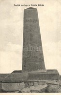 * T2/T3 Babia Gura, Babia Góra, Babia Hora; Emlékoszlop. Kisfalusi J. Felvétele / Monument, Obelisk (EK) - Unclassified