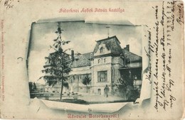 T3 ~1900 Bátorkeszi, Bátorove Kosihy, Kesy;  Kobek István Kastélya. Kiadja Strausz Ármin / Castle (kis Szakadás / Small  - Zonder Classificatie