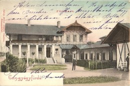 T2/T3 1910 Csízfürdő, Kúpele Ciz; Fürdőház, Rábely Miklós Kiadása / Spa (EK) - Non Classificati