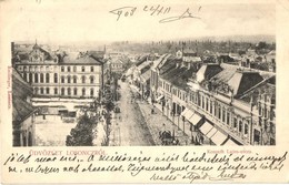 T2/T3 1908 Losonc, Lucenec; Látkép Zsinagógával / Panorama View With Synagogue (EK) - Zonder Classificatie