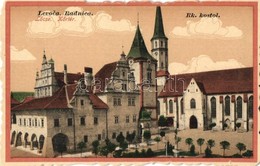 ** T4 Lőcse, Levoca; Radnica, Rk. Kostol / Körtér, Római Katolikus Templom. Fried Arminné Kiadása / Square, Catholic Chu - Zonder Classificatie