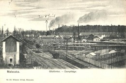 T2/T3 Malacka, Malatzka, Malacky; Gőzfűrész, Fűrésztelep, Iparvasút, Vagonok. Wiesner Alfréd Nr. 33. / Dampfsäge / Steam - Zonder Classificatie