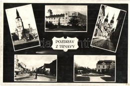 ** T2/T3 Nagyszombat, Tyrnau, Trnava; Szentháromság Szobor, Várostorony, Dómtemplom / Trinity Statue, City Tower, Cathed - Zonder Classificatie