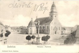T2/T3 1904 Szakolca, Skalica; Főtemplom. Schefranek Henrik Kiadása / Pfarrkirche / Parish Church (EK) - Zonder Classificatie