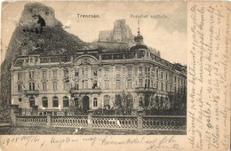 T3 1905 Trencsén, Trencín; Vár, Erzsébet Szálloda / Castle, Hotel (EB) - Zonder Classificatie