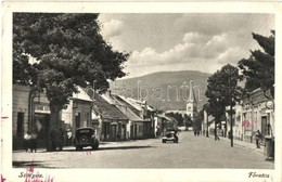 T2/T3 Szolyva, Svalava, Svaliava; Fő Utca, Automobil / Main Street With Automobile  (EK) - Ohne Zuordnung