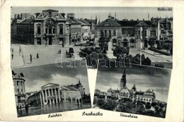 T2/T3 Szabadka, Subotica; Színház, Városháza, Hitler Tér / Theatre, Town Hall, Square  (EK) - Non Classificati