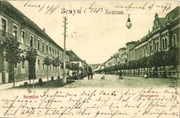 T2 Zimony, Zemun, Semlin; Hauptgasse, Verlag Milan Grabovacka / Main Street - Zonder Classificatie