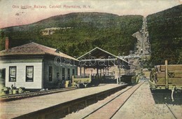 T2/T3 1908 Catskill Mountains, New York; Otis Incline Railway, Narrow Gauge Cable Funicular Railroad. E. J. Schwabe Pub. - Unclassified