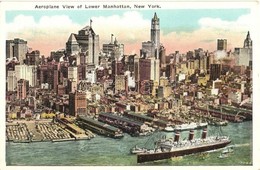 * T2 Lower Manhattan, New York; Aeroplane View, East River, Vessels, Steamship, Dock - Ohne Zuordnung