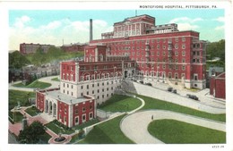 ** T2 Pittsburgh, Pennsylvania; Montefiore Hospital, Automobiles. Published By I. Robbins & Son - Unclassified