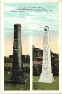 ** T2 Vicksburg, Mississippi; Surrender Monument And Cannon Marking Site Of Surrender In The National Military Park. E.  - Unclassified