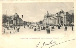 T2/T3 1900 Paris, Exposition Universelle, L'Avenue Nicolas II  (EK) - Non Classés