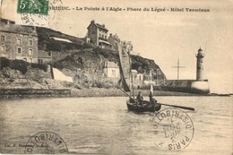 T2/T3 Saint Brieuc. La Pointe á L'Aigle, Phare Du Légué, Hotel Terminus / Lighthouse, Hotel, Boat. TCV Card (EK) - Unclassified